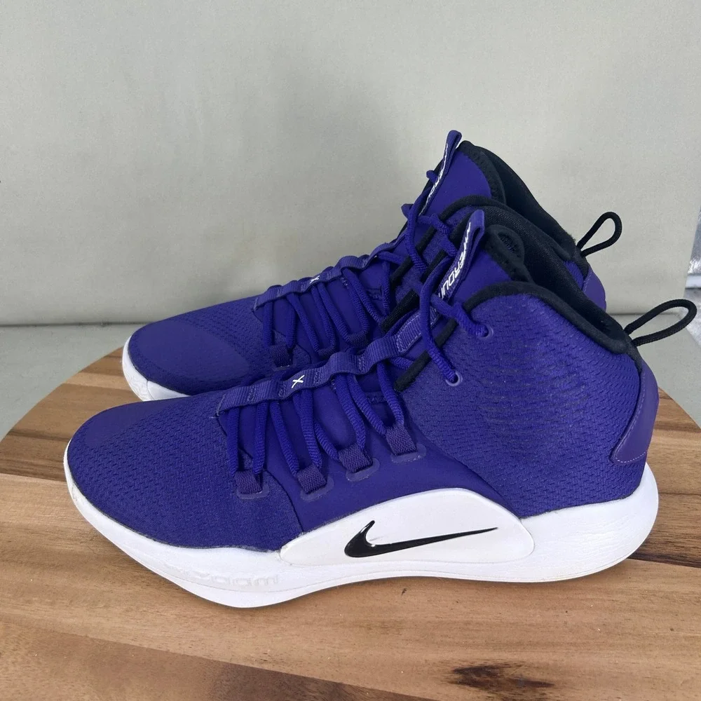 Nike Hyperdunk X TB Court Purple White Basketball Shoes AR0467-500 Mens Size 11